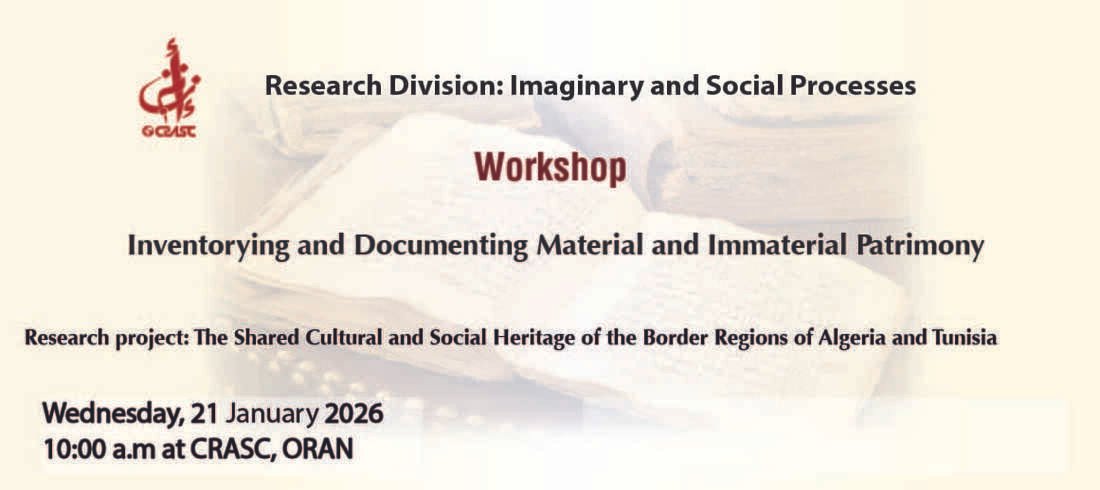 Workshop on inventorying and documenting material and immaterial patrimony